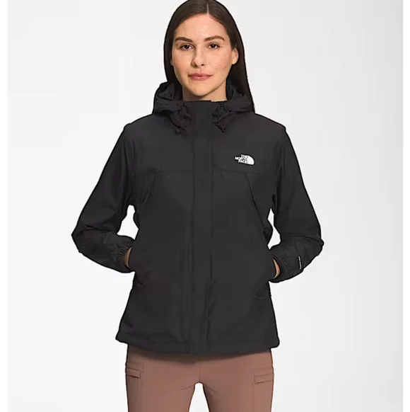 The North Face Apex WindWall Jacket Womens M Black Hooded Softshell Zip Pockets - Picture 1 of 10